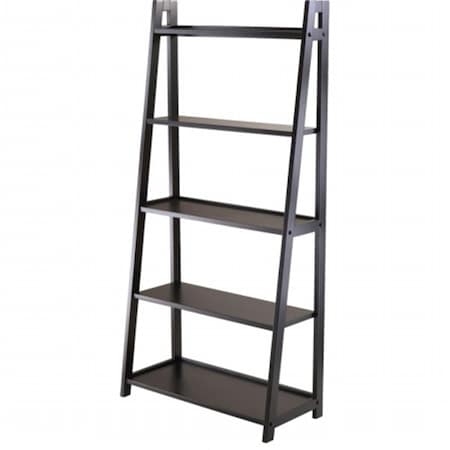 Winsome Trading Winsome Trading 20513 Adam 5-Tier A-Frame Shelf - Black 20513